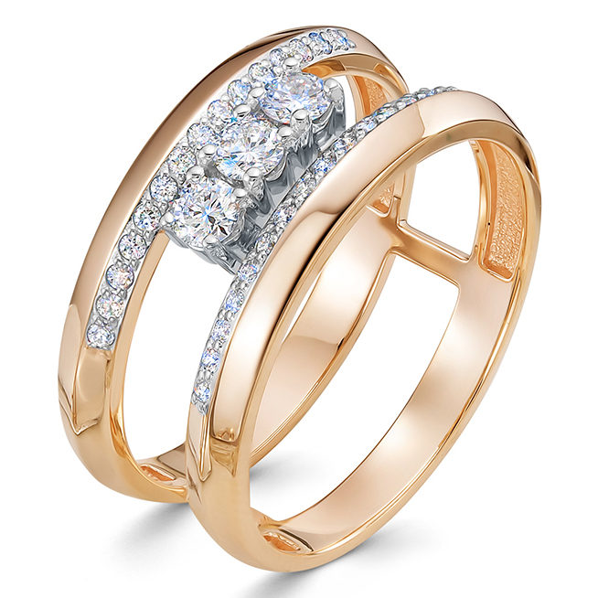 Кольцо, золото, бриллиант, 3982-110